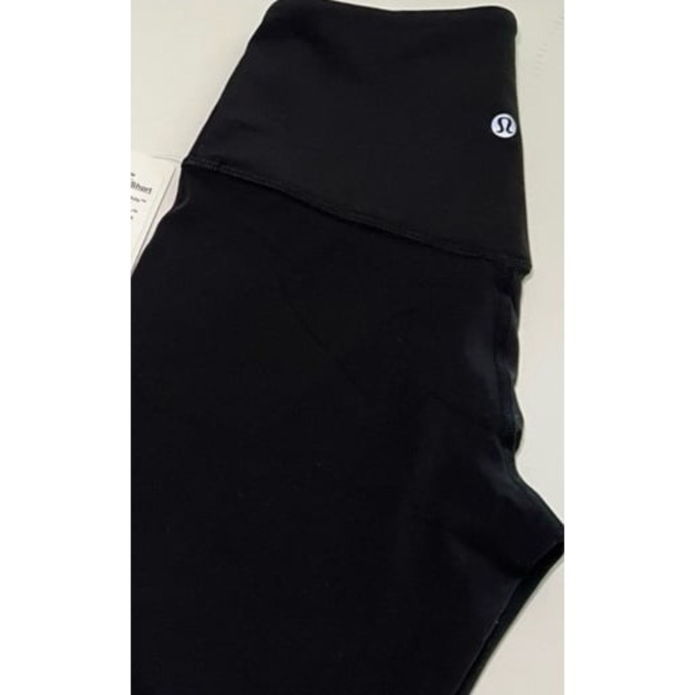 NEW women's size 6 Lululemon Align Mini flare pant Xshort black leggings. - Picture 5 of 6